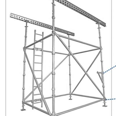 China Hot Dipped Galvanized Scaffolding Industrial Construction Q235 Cuplock System Easy Building Construction, Office Building 1*20GP for sale