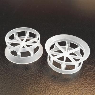 China PP PE PVC CPVC PVD Plastic Mini Cascade Ring Tower Packing For Acid Pickling Tower Random Packing 25mm, 38mm, 50mm, 76mm for sale