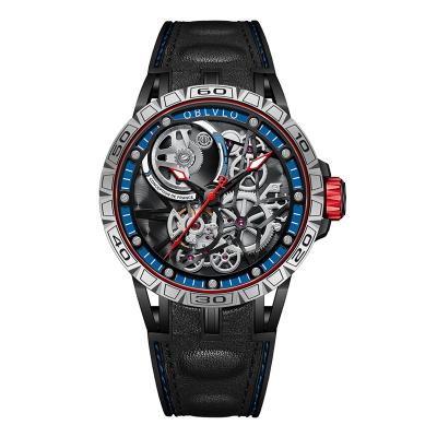 China Water Resistant Oblvlo Brand Original Stainless Steel Fashion Custom Sport Skeleton Luxury Automatic Men Mechanical Watches for sale