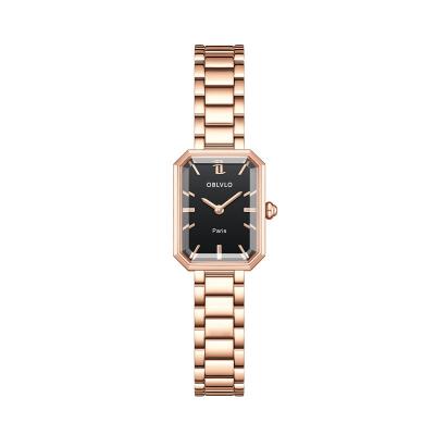 China Water Resistant OBLVLO Mini Analog Elegance Stainless Steel Custom Fashion Ladies Women Girls Brand Luxury Female Wrist Quartz Watches for sale