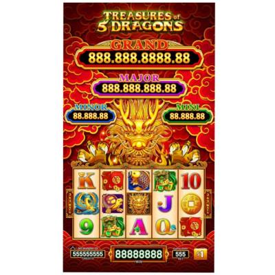 China 5 Dragons/Treasures 5 Vertical Video Game POGK1 Slot Machine/5Dragons Dragons Slot Game Board for sale