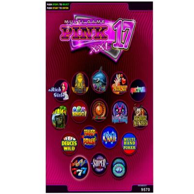 China multigame 17 pink xxl slot game board / xxl slot machines / xxl slot game board POGK1 for sale