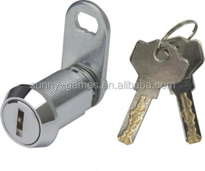 China Game Piece Chrome Plating Leuxus Key Cam Zinc Alloy Door Lock For Game Cabinet for sale