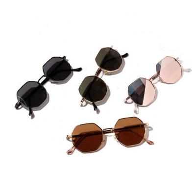 China Fashion Sunglasses 2021 Fashion Sunglasses Chain Classic Hexagon Metal Trendy Luxury Sunglasses For Unisex for sale