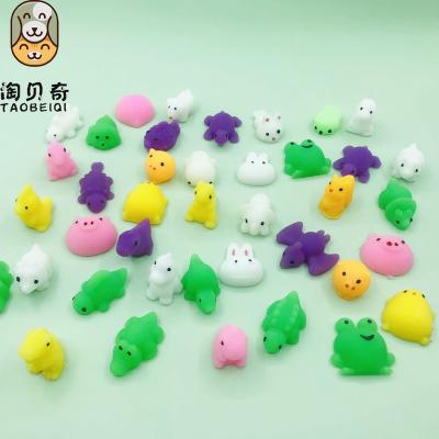 China New Small Compression Decompression Dinosaur Soft Animal Set Decompression Squeeze Toys For Children Play for sale