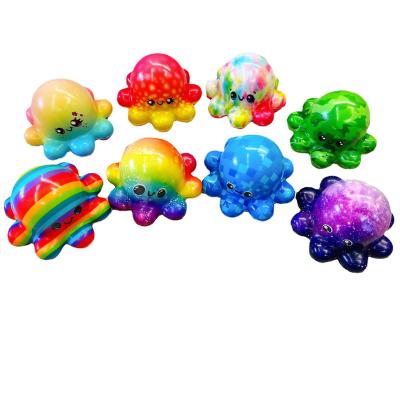 China PU Squeeze Foam New Customized Funny Decompression Slow Bound Toy Soft Squeeze Balls Sniffed Alien Toy for sale