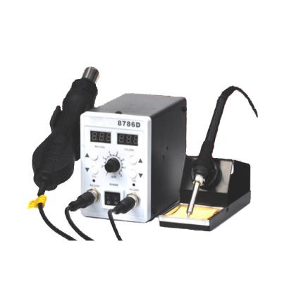 China Building material shops 8786 D smd professional iron desolding hot air gun rework soldering station for sale