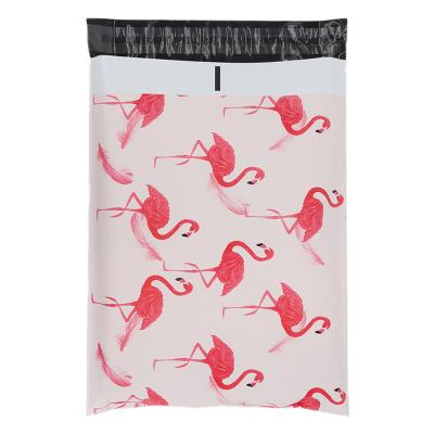 China Water Proof 12x17 Tear Proof Plastic Mailing Tote Bag Eco-friendly Poly Flamingo Mailer for sale