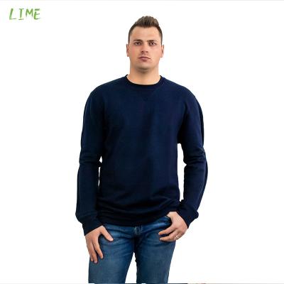 China Plain French High Quality Cotton Men's Sweatshirts 100% Terry Blank Embroidered Custom Logo Anti-pilling OEM Pullover Factory for sale