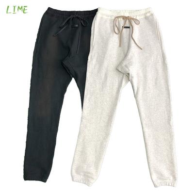 China Factory OEM Winter 90% Cotton Joggers Anti-pilling Mens Shear French Terry Loose Mens Sweatpants Custom Streetwear Sweatpants Oem for sale