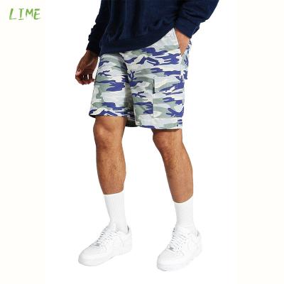 China New Style Breathable Polyester Streetwear Mens Fitness Pocket Sweat 100% Custom Print Shorts Cargo Camouflage Abbreviations Men for sale