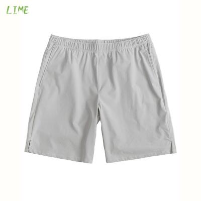 China Factory OEM Streetwear 86% Breathable Polyester 14% Elastane Track Sweated Plain Polyester Logo Shorts Mens Custom Mens Shorts for sale