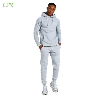 China Viable French High Quality Loose Fit Mens Terry Outdoor Sports Slim Fit Gym Custom Jogger Sets Mens Sweatsuits Hoodie Set for sale