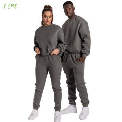 China Custom Terry Plus Size 2022 French Terry Plus Size Loose Heavy Workable Logo Sweatsuits Sweat Suit Set Set Mens Sweatsuits Unisex for sale