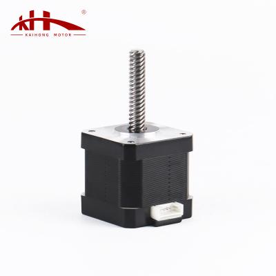 China Kaihong 42x42x40mm 1.8 Degree 1.8 Phase Screw Stepper Motor NEMA 17 Linear Stepper Motor With CE KH42HS40 for sale