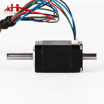 China 20mm Kaihong Dual Axis Smooth Hollow Stepper Motor Use Mounter Stepper Micro NEMA 8 For Smt Machine Mini Stepper Motor KH20HS34 for sale