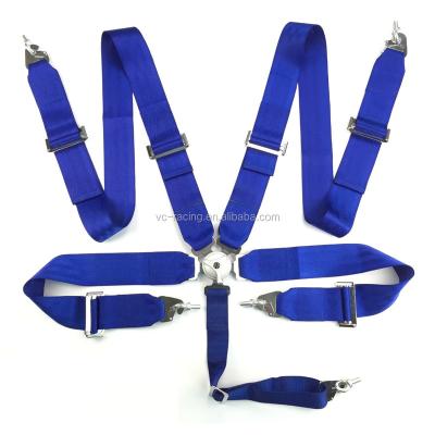 China Individual Race Car Seat Belt Harness For Maximum Hold Blue 3 Inch 5 Point Safety Belt-Harness For Protection for sale