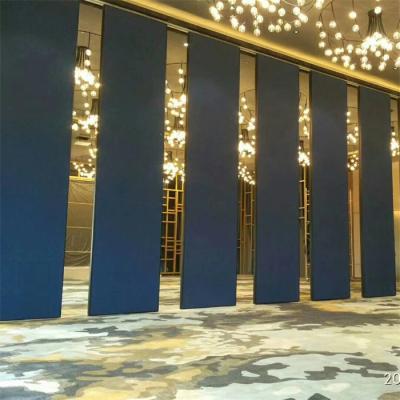 China Hotel project soundproof sliding folding wall partitions panel sliding wall partition modern sliding doors for sale