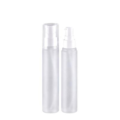 China Excellent Skin Care Cosmetic Luxury Empty Slim Serum Bottle White 75ml Cosmetic Packaging Lotion Bottle for sale