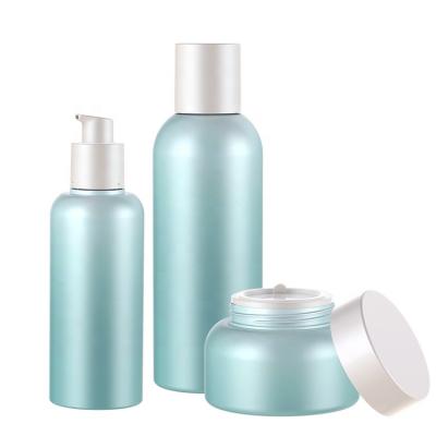 China Fashionable 250ml Lotion Jar 120ml And 50ml Empty Bottles Cosmetic Lotion Bottles Set for sale