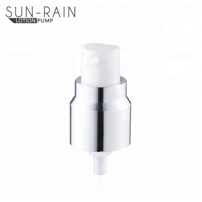 China Non Spill 24mm Cosmetic Pump Spray Lotion Treatment Pump 0.25cc Aluminum Cream Treatment Pump for sale