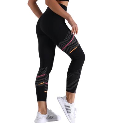 China Women High Waisted Breathable Sportswear Printed Leggings Fitness Yoga Pants Gym Workout Leggings for sale