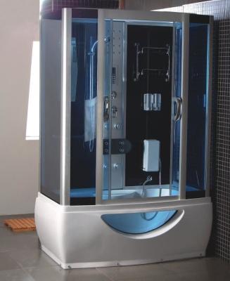 China rectangular steam shower room with jacuzzi for sale