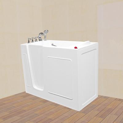 China walk in bathtub model: Acrylic Elder Disable Walk In Bathtub With Shower for sale