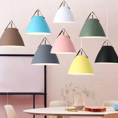 China New Modern Universal Fashion Black Iron Creative Pear Shaped Cylindrical Lampshade Hangings Nordic Lighting Bamboo Chandeliers for sale