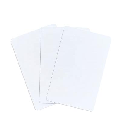 China Waterproof / Waterproof Business 13.56Mhz Smart PVC 1.8mm Thick White Cards Long Range Contactless Blank NFC Rfid IC Card for sale