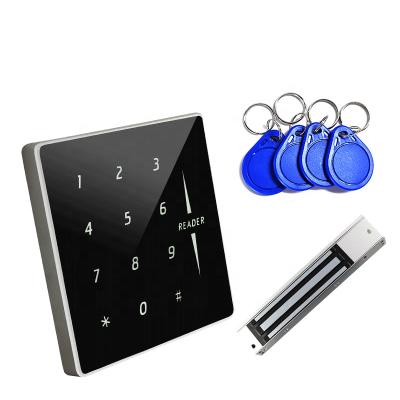 China Touch Screen Access Control Keypad RFID Reader Wiegand 125Khz Smart Access Control Card Reader KR8608-WG for sale