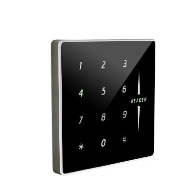 China Tempered Glass RS232 125Khz RFID Keypad Card Reader Access Control Card Reader KR8608-232 for sale