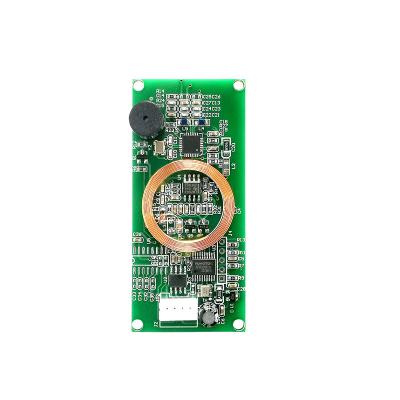 China 13.56mhz 125khz contactless USB/RS232/UART dual frequency NFC customized smart card reader module ID IC7032 for sale