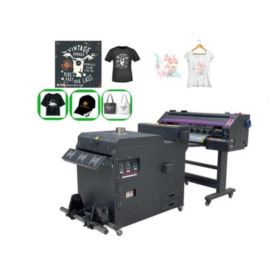 China Garment shops Signkanon double head XP600 i3200 4ft t-shirt 24inch print logo dtf printer 60cm flip powder for sale