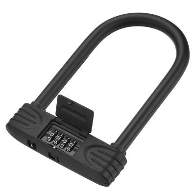 China Zinc Alloy Bicycle Combination U Bike Safe 4 Digit Lock for sale