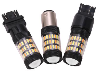 China Amber White Switchback 1156 BA15S 3030 LED 60SMD Car Turn Signal Light Bulb LED Turn Signal Light Bulbs for sale