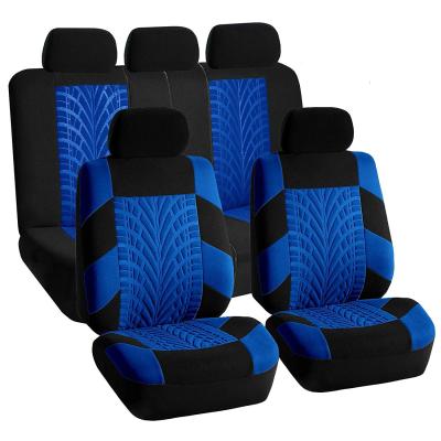 China Full Set 9pcs Universal Custom Car High Seat Cover Universal Fit Elasticity Air Bag Compatible For SUV Auto Truck for sale