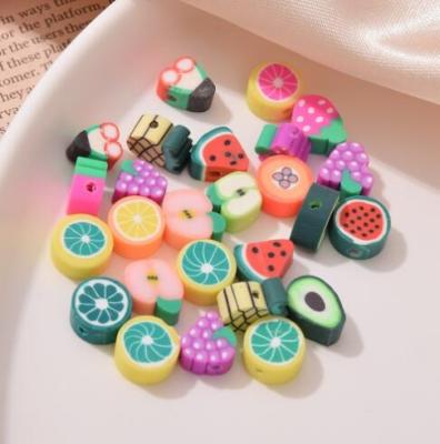 China Handmade Bracelets with Polymer Beads for Women Girl Colorful Fruit Clay High Quality N102 Beads for sale