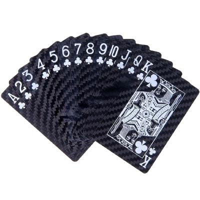 China Eco-friendly Material Factory Customized Durable100% Carbon Fiber Or Black Kraft Paper Poker Game Card for sale