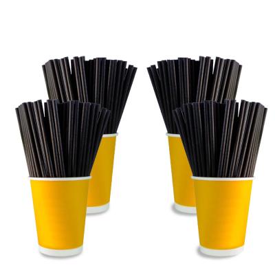 China Custom Disposable Thick Plastic Bubble Tea Biodegradable Drinking Person Wrapped Paper Straw for sale