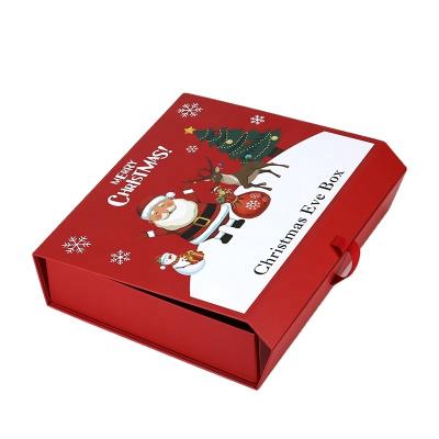 China Recyclable Customize Christmas Candy Gift Paper Christmas Eve Box For Packaging for sale