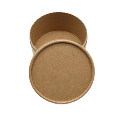 China Recycled Materials Factory Cardboard Cylinder Candle Packaging Custom Printed Gift Round Kraft Paper Boxes With Lid Newspaper Dispensing Tour Box for sale