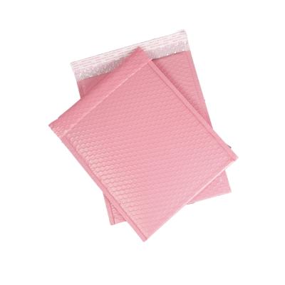 China Waterproof pink bubble bag pe clothing logistics packaging bag extruded poly bubble mailer envelope foam for sale