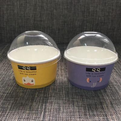 Cina Customized Packing Way Acceptable Paper Ice Cream Cups with Full Volume 180-700ml in vendita