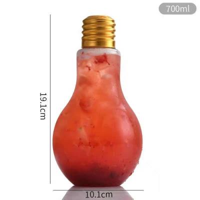 China BPA free Bulb shape PET plastic bottle 500ml for beverage, juice, water,soda for sale