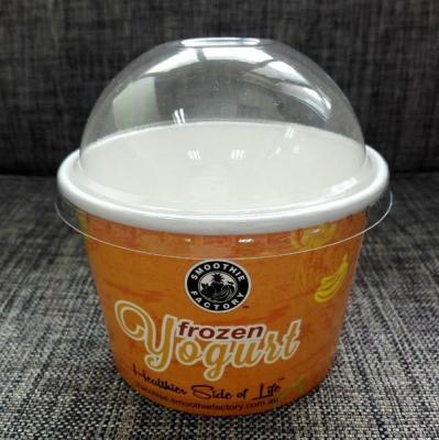 Κίνα Ice Cream Paper Cup With Lid Bowl And Biodegradable Plastic/Paper Lids προς πώληση