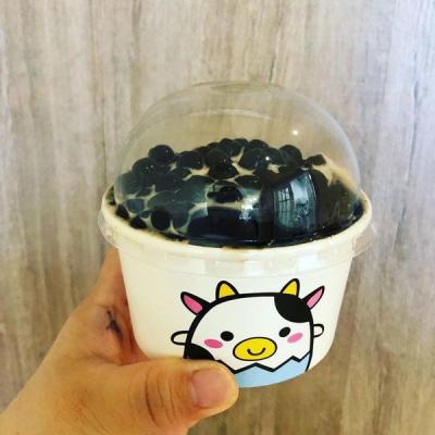 China Disposable Custom Printed Ice Cream Cups , Paper Ice Cream Cups With Lids for sale