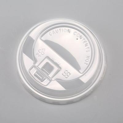 China 90mm klare pp. klären Plastikdeckel, kompostierbare Kaffeetasse-Deckel-Wärmetoleranz zu verkaufen