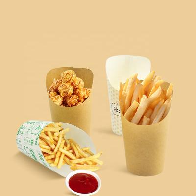 Cina OEM eliminabile della tazza di carta 14oz 16oz delle fritture da portar via impermeabili al grasso per i ristoranti in vendita