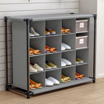 China Modern The Most Popular Simple Portable Economical Multilayer Stackable Assembly Storage Dustproof Household Shoe Rack for sale